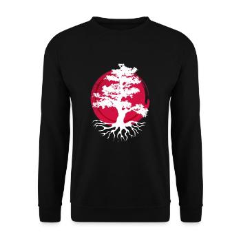 Japon - Sweat-shirt Unisexe - noir - Devant - Alina (178cm) & Michal (187cm)