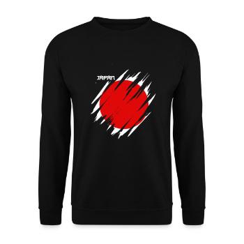 Japon - Sweat-shirt Unisexe - noir - Devant - Alina (178cm) & Michal (187cm)