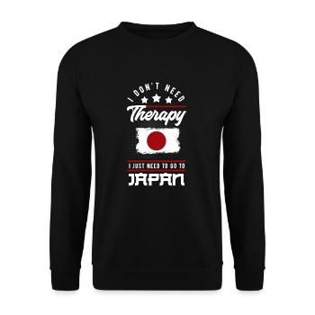 Japan - Unisex Sweatshirt - black - Front - Alina (178cm) & Michal (187cm)