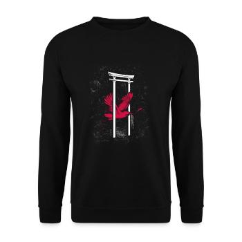 Japon - Sweat-shirt Unisexe - noir - Devant - Alina (178cm) & Michal (187cm)