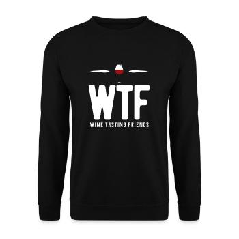 Du vin - Sweat-shirt Unisexe - noir - Devant - Alina (178cm) & Michal (187cm)