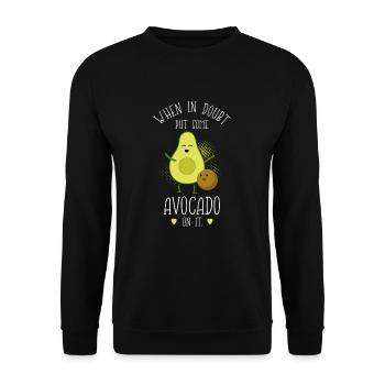 Avocado - Unisex Pullover - Schwarz - Vorne - Alina (178cm) & Michal (187cm)