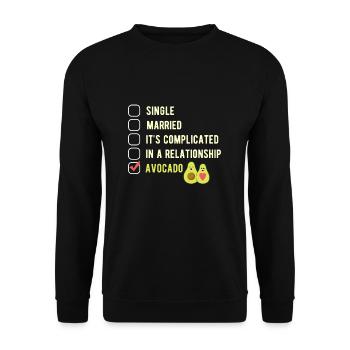 avocado - Unisex Sweatshirt - black - Front - Alina (178cm) & Michal (187cm)