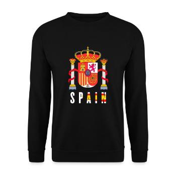 Spanien - Unisex Pullover - Schwarz - Vorne - Alina (178cm) & Michal (187cm)