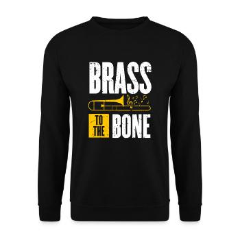 Posaune - Unisex Pullover - Schwarz - Vorne - Alina (178cm) & Michal (187cm)