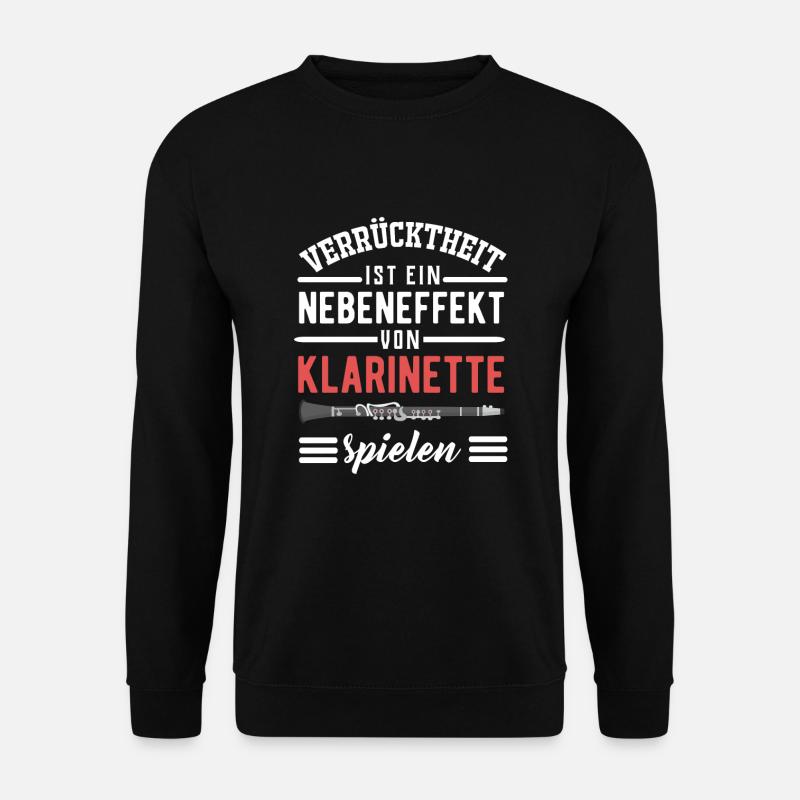 Klarinette - Unisex Pullover - Schwarz