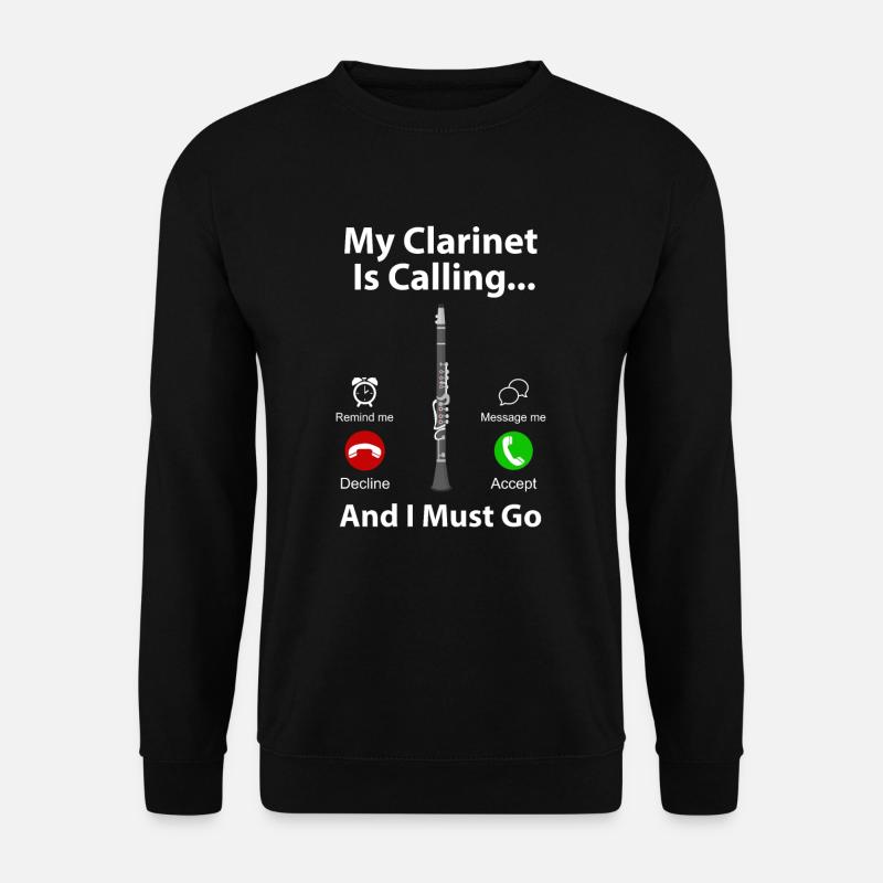 clarinet - Unisex Sweatshirt - black