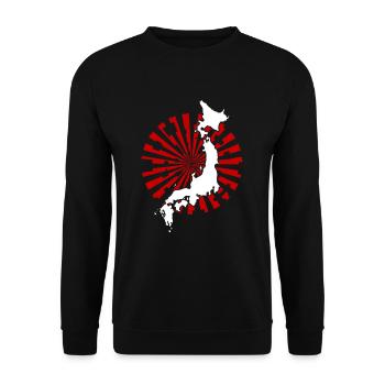 Japan - Unisex Pullover - Schwarz - Vorne - Alina (178cm) & Michal (187cm)