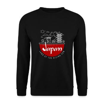 Japan - Unisex Sweatshirt - black - Front - Alina (178cm) & Michal (187cm)