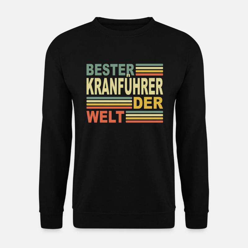 Bester Kranführer Autokran Arbeiter Kranfahrer - Unisex Pullover - Schwarz