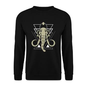 Mammoth - Unisex Sweatshirt - black - Front - Alina (178cm) & Michal (187cm)