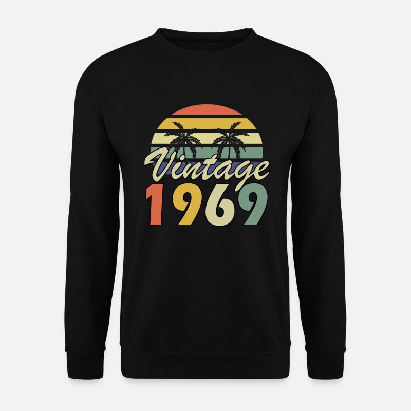 Vintage seit 1969 Geburtstag 1969 Jahr Geschenk - Unisex Pullover - Schwarz