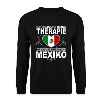 Ich muss nach Mexiko Cancun Mexico Urlaub Geschenk - Unisex Pullover - Schwarz - Vorne - Alina (178cm) & Michal (187cm)
