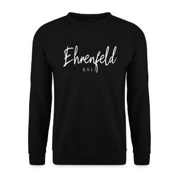 Köln Ehrenfeld Veedel Stadtbezirk Kölsch - Unisex Pullover - Schwarz - Vorne - Alina (178cm) & Michal (187cm)