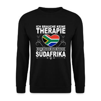 Ich muss nach Südafrika Urlaub Kapstadt Geschenk - Unisex Pullover - Schwarz - Vorne - Alina (178cm) & Michal (187cm)