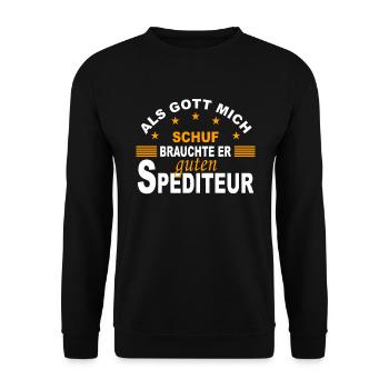 Logisticien Transitaire Transitaire Cadeau - Sweat-shirt Unisexe - noir - Devant - Alina (178cm) & Michal (187cm)