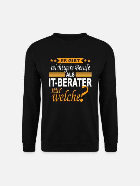 Programmierer Entwickler Informatiker IT Berater - Unisex Pullover - Schwarz