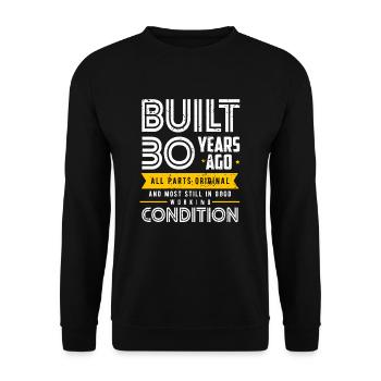 30e anniversaire - Sweat-shirt Unisexe - noir - Devant - Alina (178cm) & Michal (187cm)