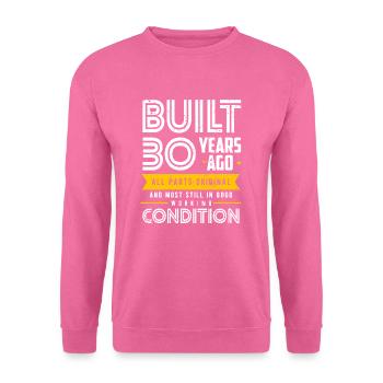 30e anniversaire - Sweat-shirt Unisexe - rose - Devant
