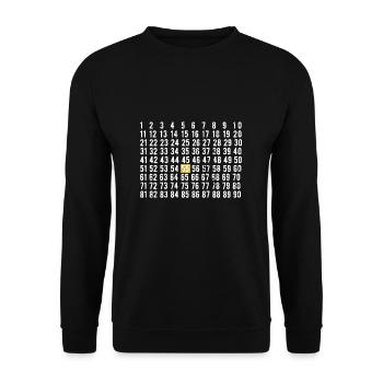 55. Geburtstag - Unisex Pullover - Schwarz - Vorne - Alina (178cm) & Michal (187cm)
