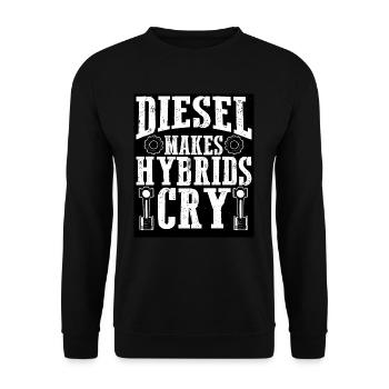 Auto Mechanic Mechanic Funny Auto Gift - Unisex Sweatshirt - black - Front - Alina (178cm) & Michal (187cm)