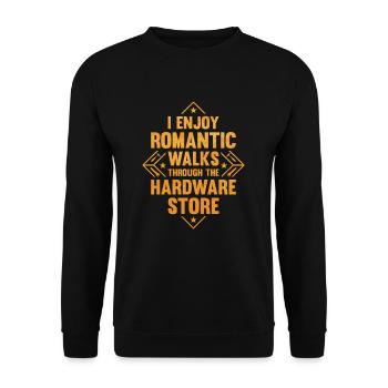 Zimmermann Holzfäller Holz Holzarbeiten Geschenk - Unisex Pullover - Schwarz - Vorne - Alina (178cm) & Michal (187cm)