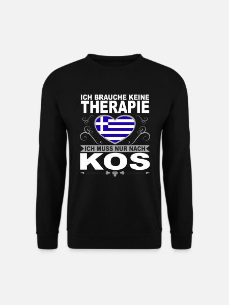 Ich muss nach Kos Urlaub Griechenland Geschenk - Unisex Pullover - Schwarz