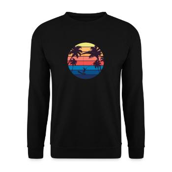 Kite surfing - Unisex Sweatshirt - black - Front - Alina (178cm) & Michal (187cm)