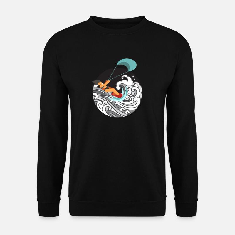 Kitesurfen - Unisex Pullover - Schwarz