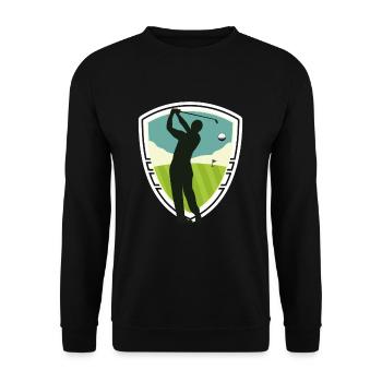 golf - Unisex Sweatshirt - black - Front - Alina (178cm) & Michal (187cm)