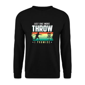 Frisbee - Unisex Sweatshirt - black - Front - Alina (178cm) & Michal (187cm)