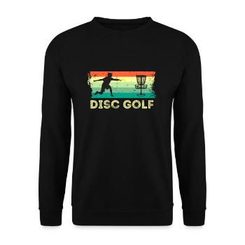 Frisbee - Unisex Sweatshirt - black - Front - Alina (178cm) & Michal (187cm)