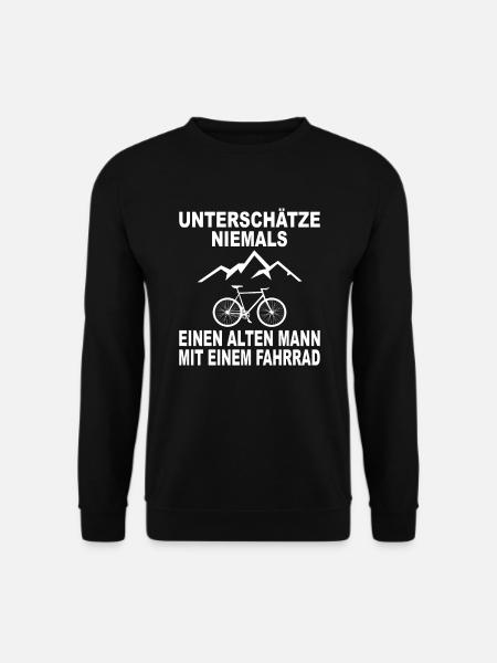Rentner Rente Ruhestand Fahrrad Hobby Geschenk - Unisex Pullover - Schwarz