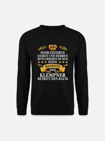 Klempner Geschenk Anlagenmechaniker Meister - Unisex Pullover - Schwarz