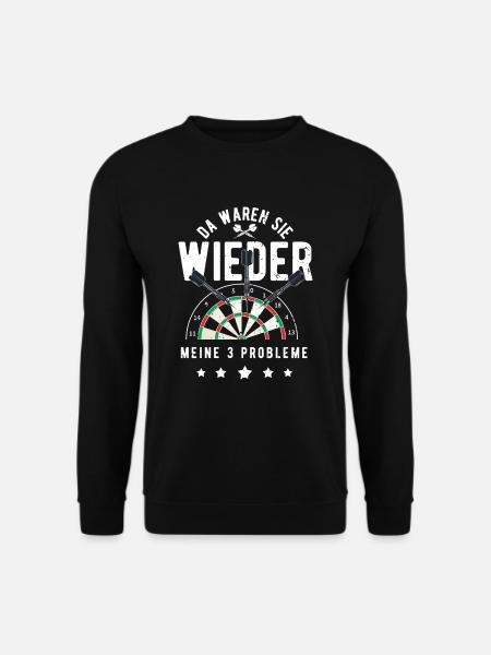 Dart Darts Dart Liebhaber Dart Spieler Dart Meiste - Unisex Pullover - Schwarz