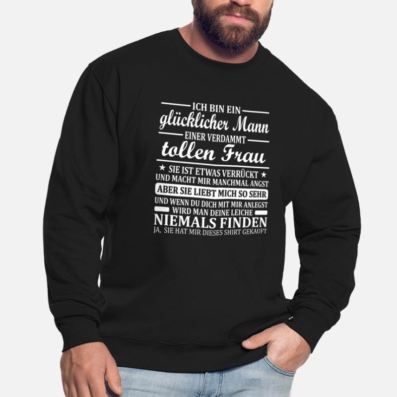 Mann Ehepartner Geschenk Glücklicher Ehemann Kerl Unisex Pullover