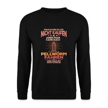 Pellworm - Unisex Pullover - Schwarz - Vorne - Alina (178cm) & Michal (187cm)