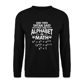 Mathematics - Unisex Sweatshirt - black - Front - Alina (178cm) & Michal (187cm)
