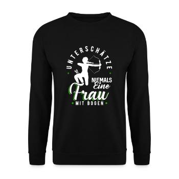 Tir à l’arc - Sweat-shirt Unisexe - noir - Devant - Alina (178cm) & Michal (187cm)