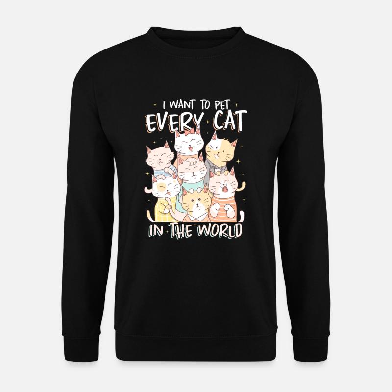 Katze - Unisex Pullover - Schwarz