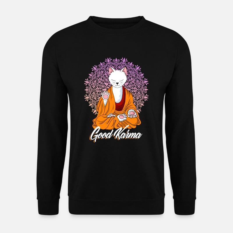 Katze - Unisex Pullover - Schwarz