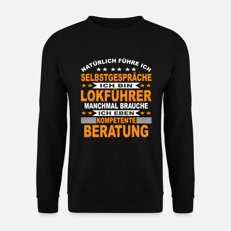 Bahnführer Lokführer Eisenbahner Geschenk Bahn - Unisex Pullover - Schwarz