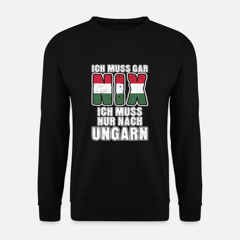 Ungarn - Unisex Pullover - Schwarz
