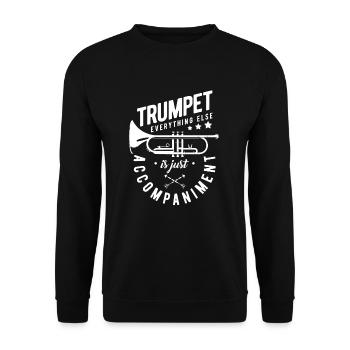 Trompette - Sweat-shirt Unisexe - noir - Devant - Alina (178cm) & Michal (187cm)