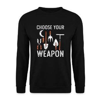 gardener - Unisex Sweatshirt - black - Front - Alina (178cm) & Michal (187cm)