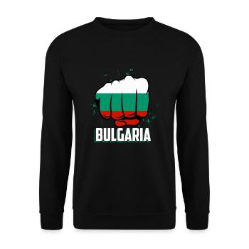 Bulgaria Bulgarian Gift Funny Bulgaria S - Unisex Sweatshirt - black - Front - Alina (178cm) & Michal (187cm)