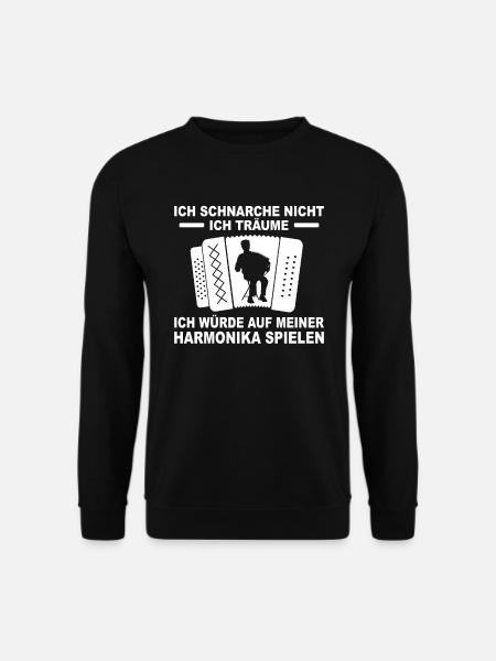 Harmonika Harmonikaspieler Geschenk Ziehharmonika - Unisex Pullover - Schwarz