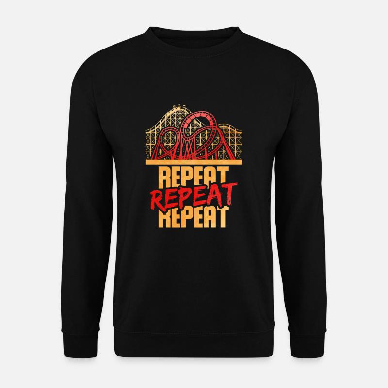 Achterbahn Lustige Achterbahn Geschenk Achterbahn - Unisex Pullover - Schwarz