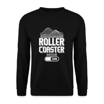 roller coaster - Unisex Sweatshirt - black - Front - Alina (178cm) & Michal (187cm)