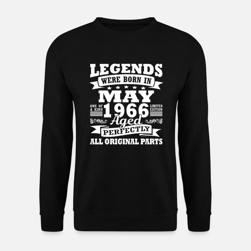 1966 Jahr Geburtstag Mai seit Mai 1966 - Unisex Pullover - Schwarz